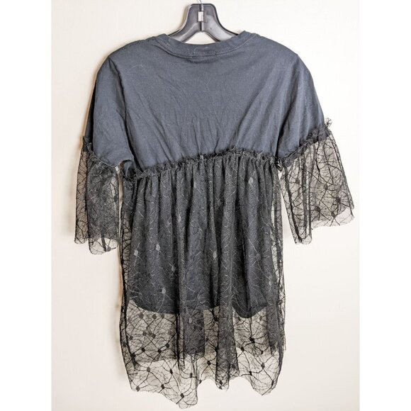 PrettyLittleThing Mesh Houston Academy Tunic Blouse Small - Picture 6 of 7